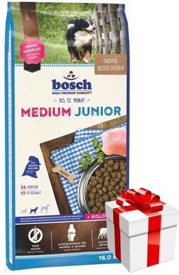 Bosch Medium Junior 15 kg+Überraschung für den Hund