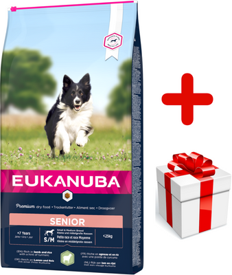 EUKANUBA Mature & Senior All Breeds Lamm & Reis 12kg+Überraschung für den Hund