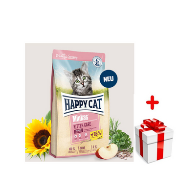 Happy Cat Minkas Katzenpflegehuhn 10kg + Überraschung für die Katze
