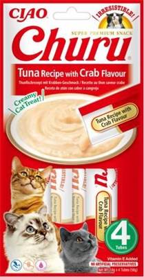 INABA Churu Katzenleckerli mit Thunfisch und Krabbengeschmack 20x14g