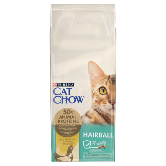PURINA Cat Chow Special Care Hairball Control 15kg + Dolina Noteci 85g