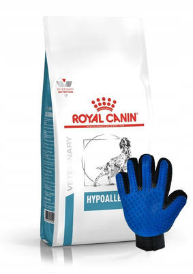 ROYAL CANIN Hypoallergenic DR21 14kg + Kämm Handschuh GRATIS