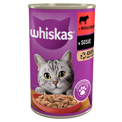 Whiskas Adult mit Rindfleisch in Katzensauce 12x400g