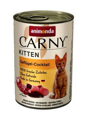Animonda Cat Carny Kitten Geflügel-Cocktail 12x400g 