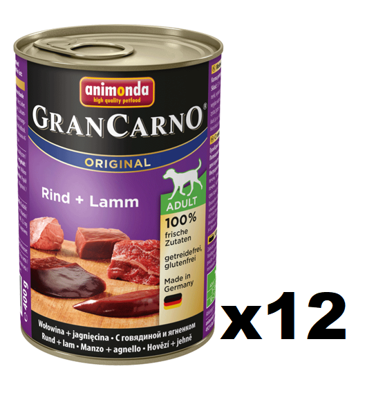 Animonda Dog GranCarno Adult Rind und Lamm 12x400g