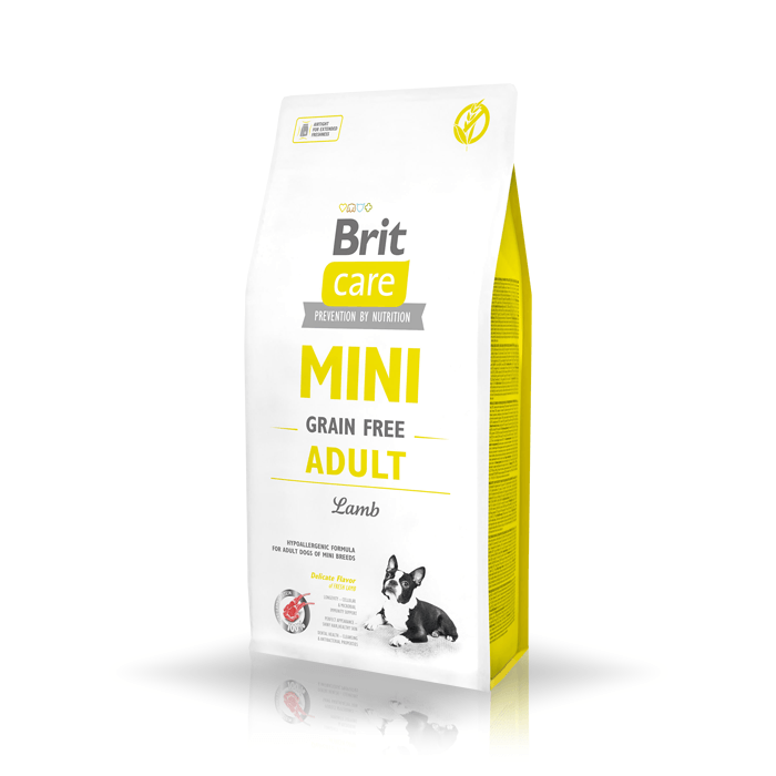 BRIT CARE Mini Grain-Free Adult Lamb 400g+ Überraschung für den Hund