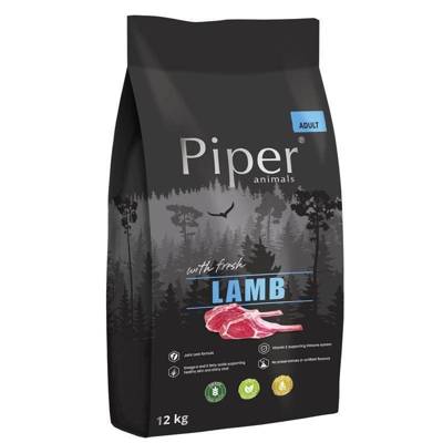 DOLINA NOTECI Piper Tiere mit Lammfleisch 12kg +Überraschung für den Hund