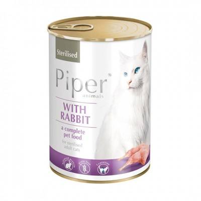 DOLINA NOTECI Piper für sterilisierte Katzen mit Kaninchen 400g