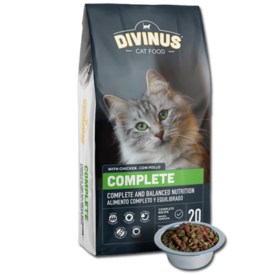 Divinus Cat Complete für ausgewachsene Katzen 20kg + Überraschung für die Katze
