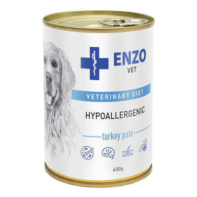 ENZO VET Hypoallergenes Futter mit Pute für Hunde 400g