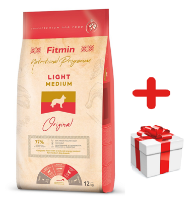FITMIN Medium Light 12kg  + Überraschung für den Hund