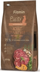 FITMIN Purity Adult Grainfree Beef 12kg + Überraschung für den Hund