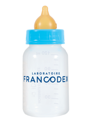 FRANCODEX Welpen- & Kätzchen-Futterflasche 120 ml + 2 Nippel