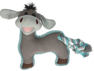 KERBL Ferdi Esel Hundespielzeug mit Quietsche 28 cm
