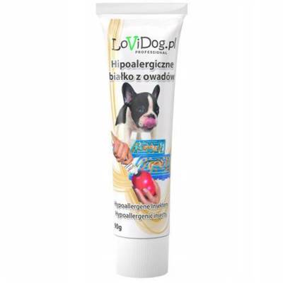 Lovi Dog Premium Snack Pastete mit Insektenproteinen - Hundepastete in der Tube, mit Leber, Insektenprotein und Vitaminen 90g 