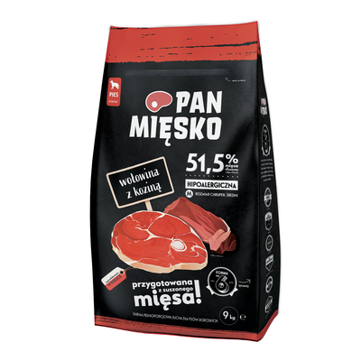 PAN MIĘSKO Rind mit Ziege M 9kg