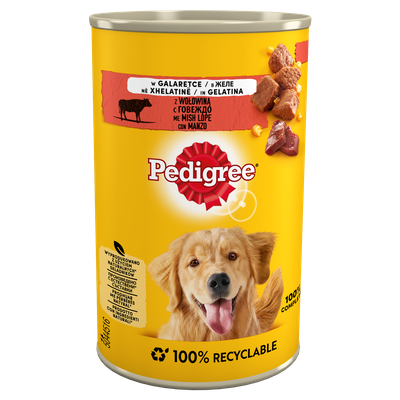 PEDIGREE Adult Dose 400g - Nassfutter für Hunde mit Rindfleisch in Gelee