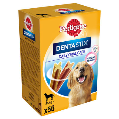 PEDIGREE DentaStix (große Rassen) Dental Delikatesse für Hunde Multipack 8x270g (56 Stück=2160g)