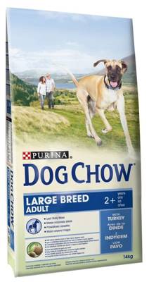 PURINA Dog Chow Adult Large Breed Turkey 14kg + Überraschung für den Hund