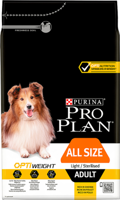 PURINA PRO PLAN All Size Adult Light/Sterilised OPTIWEIGHT 14kg