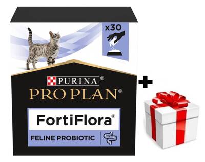 PURINA PVD FortiFlora 30 Beutel + Überraschung für die Katze