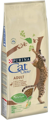 Purina Cat Chow Adult mit 15 kg Ente + Dolina Noteci 85g