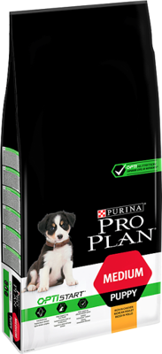 Purina Pro Plan Medium Puppy Optistart, Huhn und Reis 12kg + Überraschung für den Hund