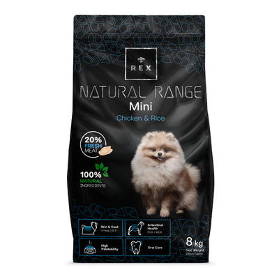 Rex Natural Range Mini Chicken & Rice 2x8kg -3% billiger