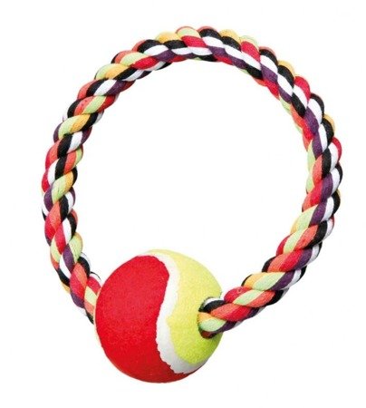 TRIXIE Tennisball an einer Schnur ø 6 cm / ø 18 cm