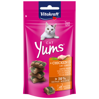 Vitakraft Cat Yums® + Huhn & Katzengras 40g