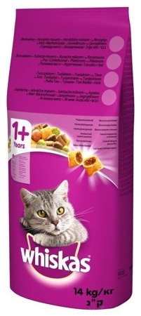 WHISKAS Chicken Huhn 14kg + GIMBORN Gim Cat Paste Anti-Hairball 50g -3% billiger!!!
