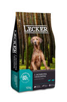 LECKER Alleinfuttermittel für ausgewachsene Hunde mit Lamm und Rind 10 kg