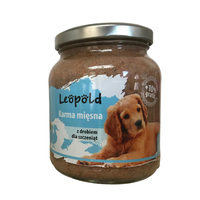 Leopold Welpenfleischfutter mit Geflügel 300g + 10% Gratis (Dose)